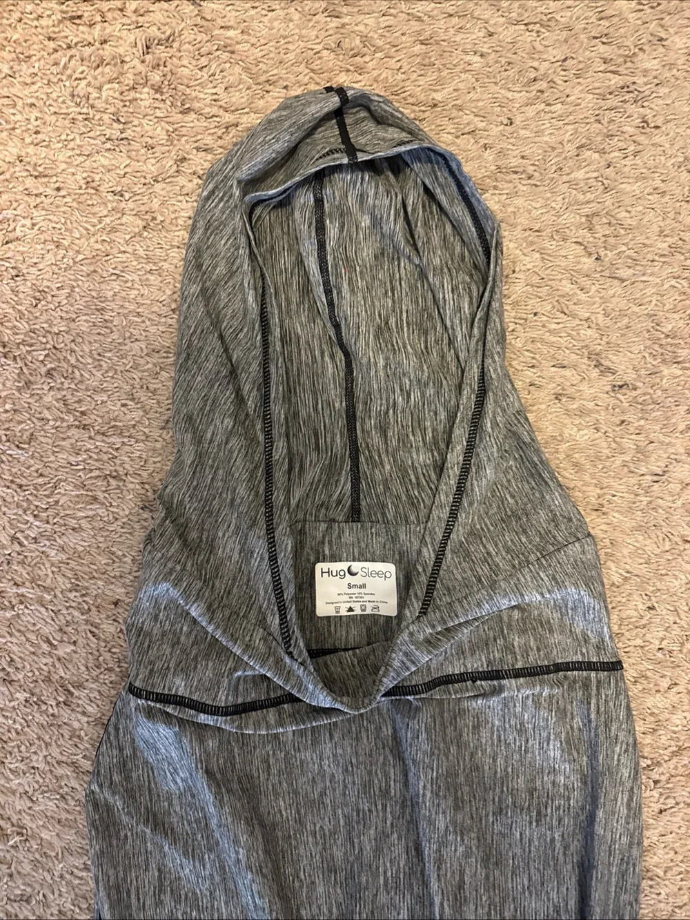 Hug Sleep Adult Hooded Pod Compression Swaddle Blanket Anxiety Sensory Sz Small